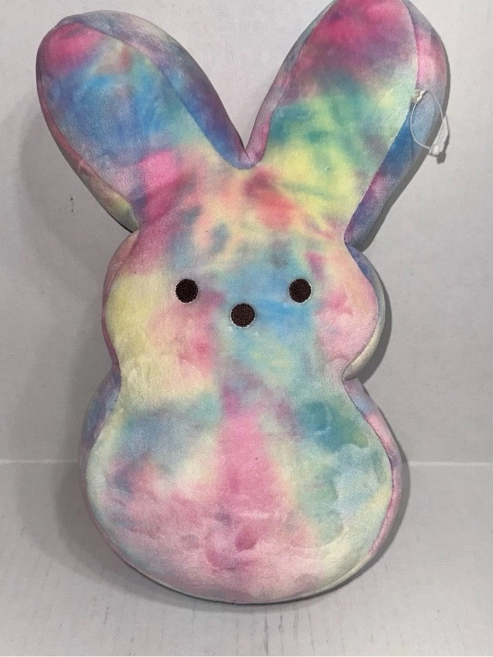 Peeps Easter Bunny Plush Tie Dye Pastel Rainbow Stuffed Animal 13”